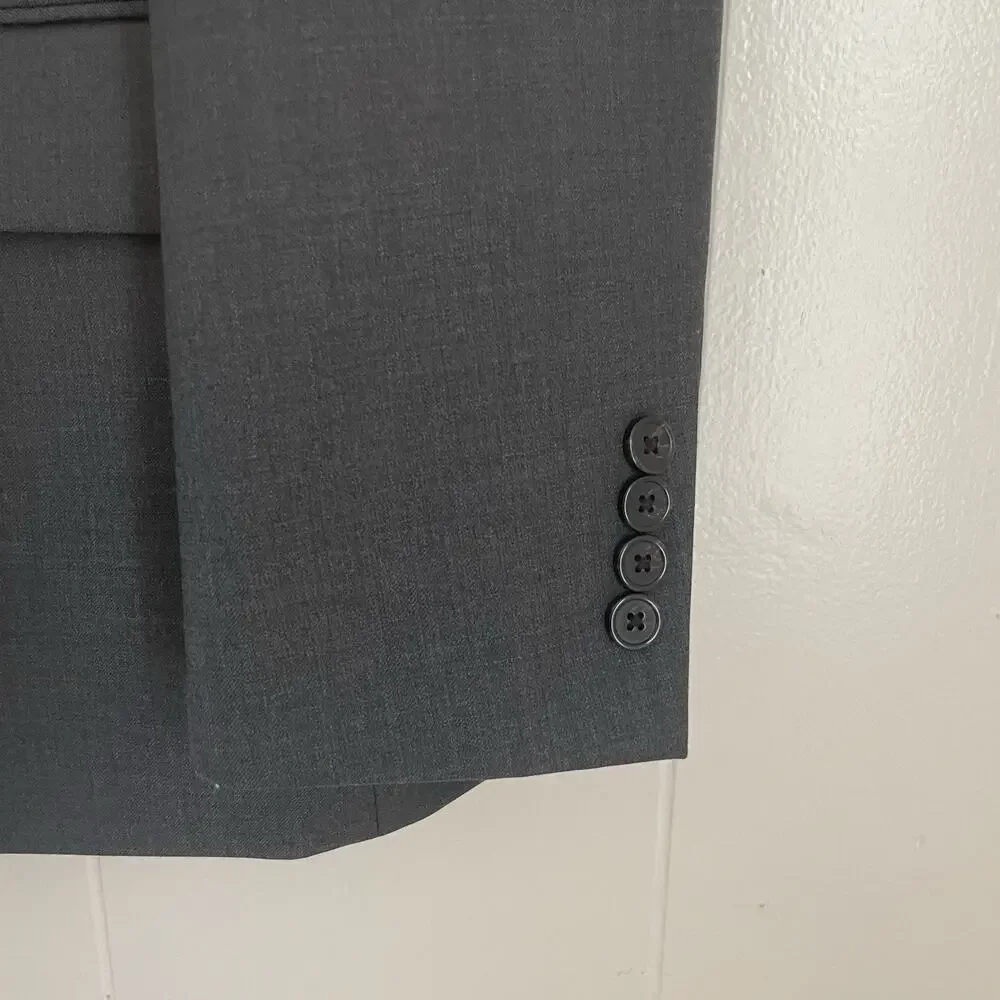 Lauren Ralph Lauren Men's Blazer 40S Wool Blend Gray Sport Coat Suit Jacket